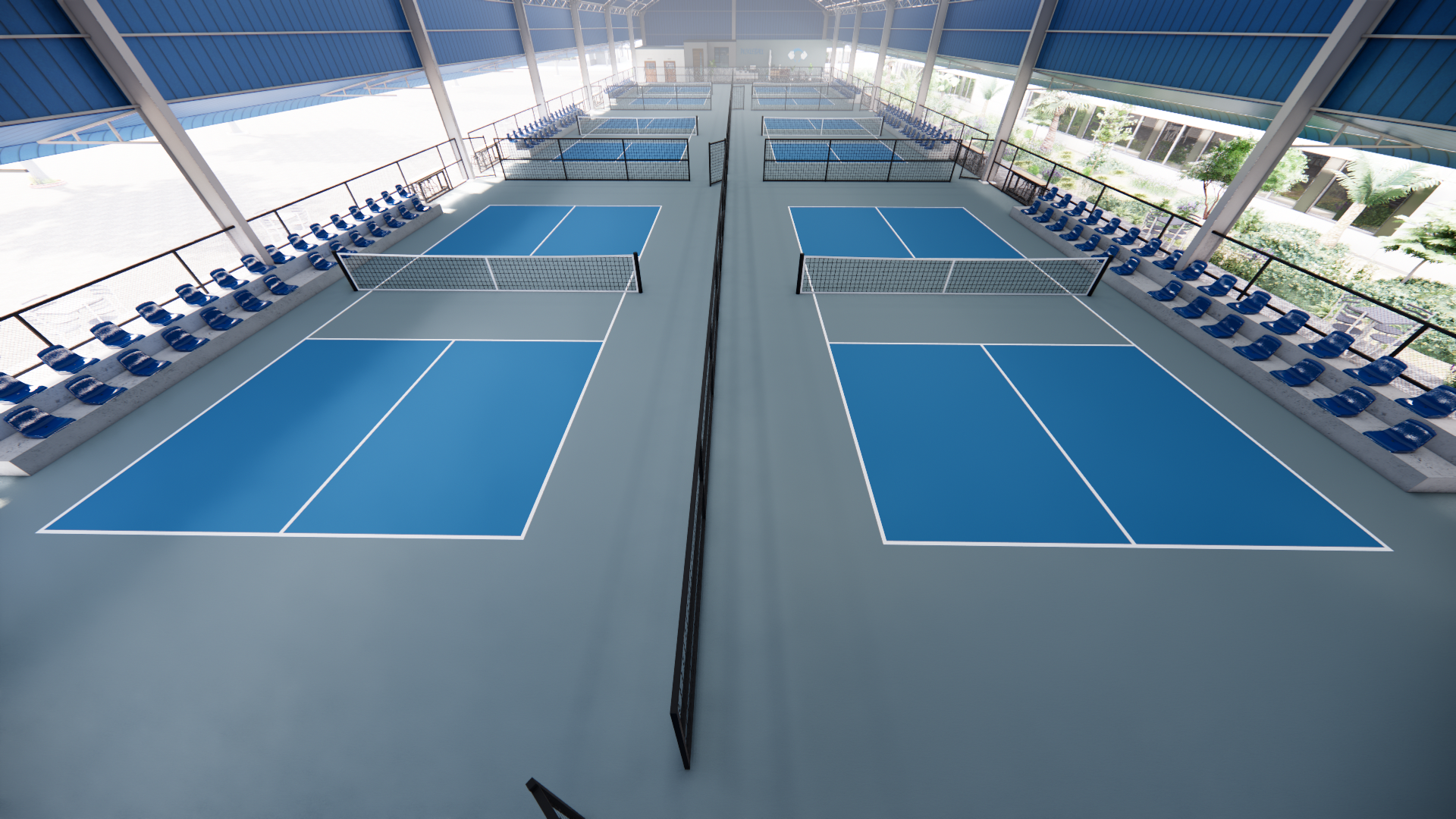 Thiết kế 6 sân pickleball